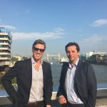 Berge Bulk CCO Duncan Bond (Left) and European Representative Guy Newton (left) in front of the London Tower Bridge