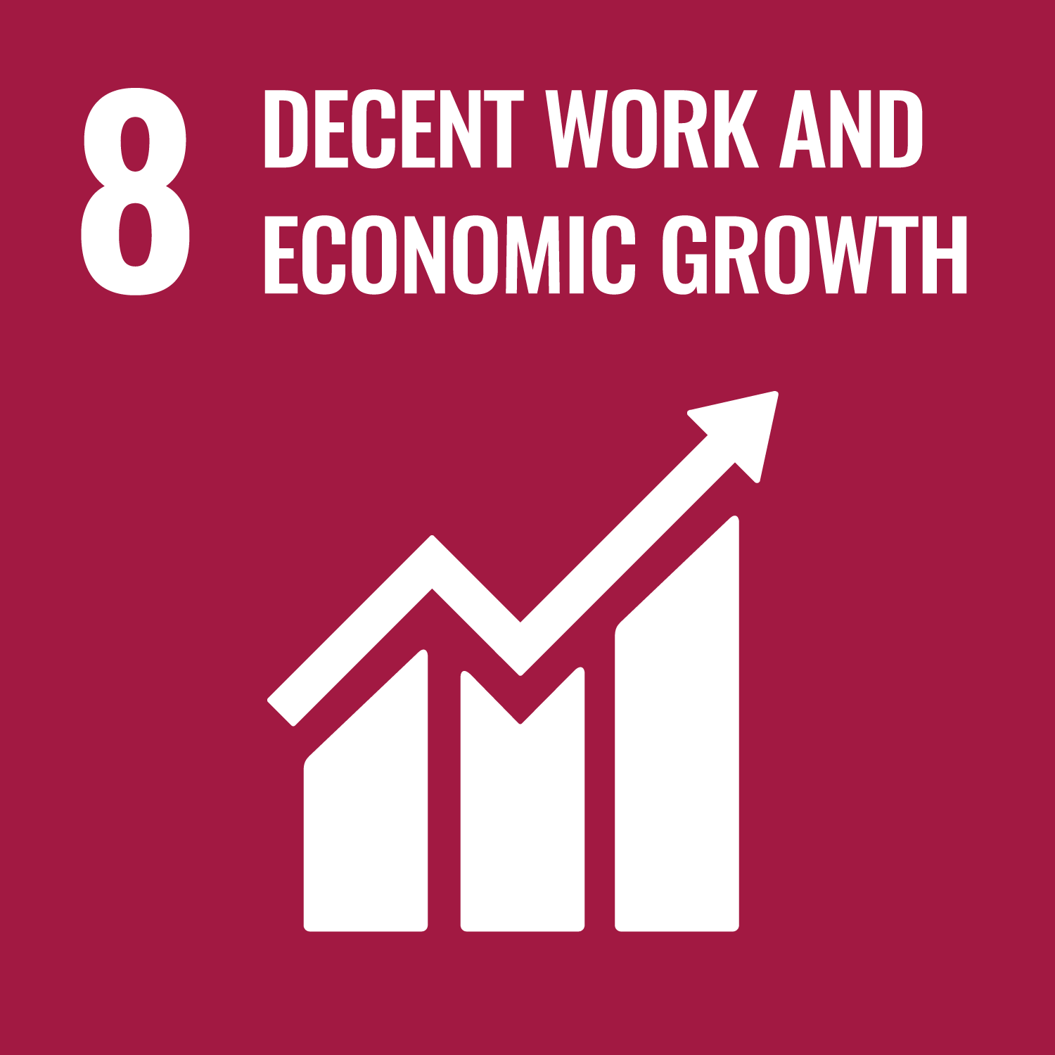 SDG Decent Work & Economic Growth Icon