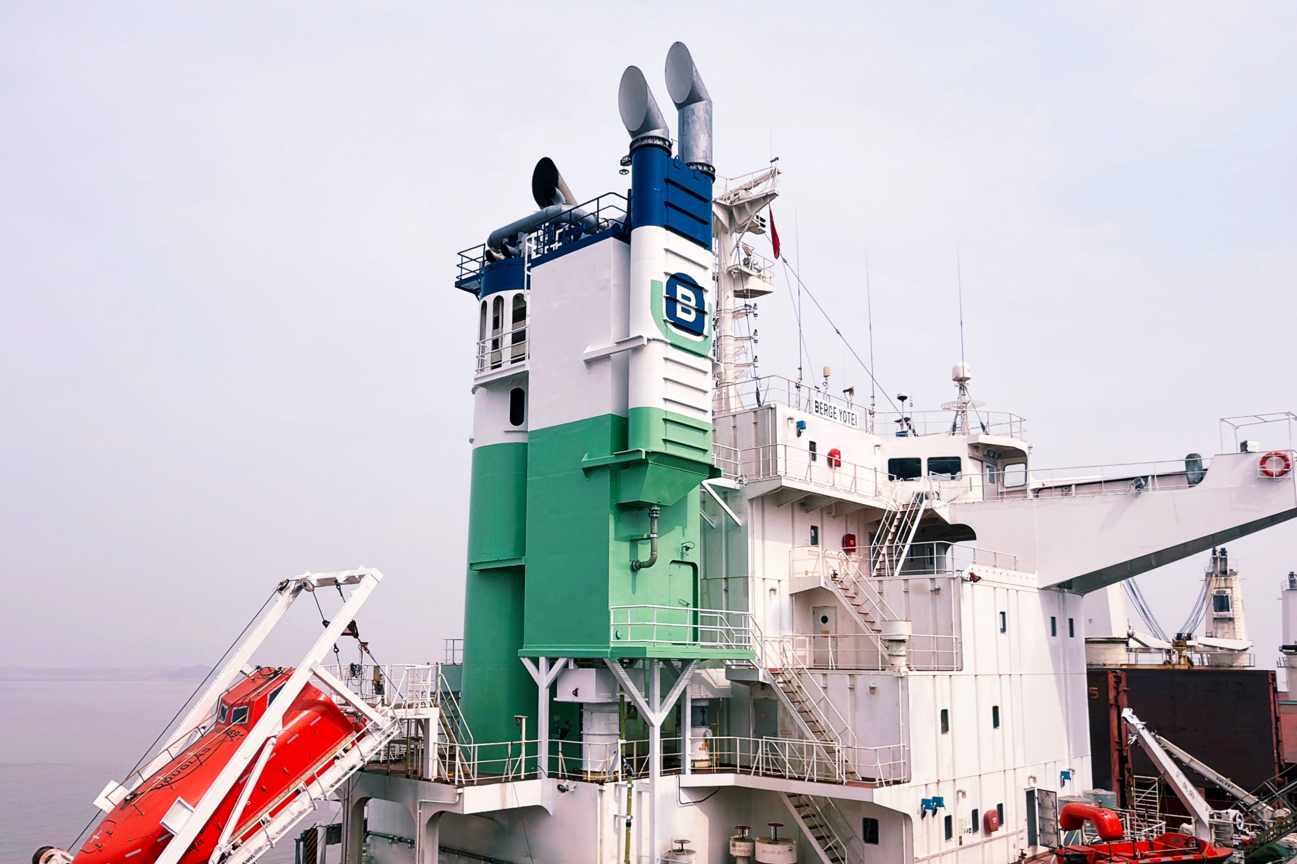The carbon capture at sea system installed on Berge Yotei